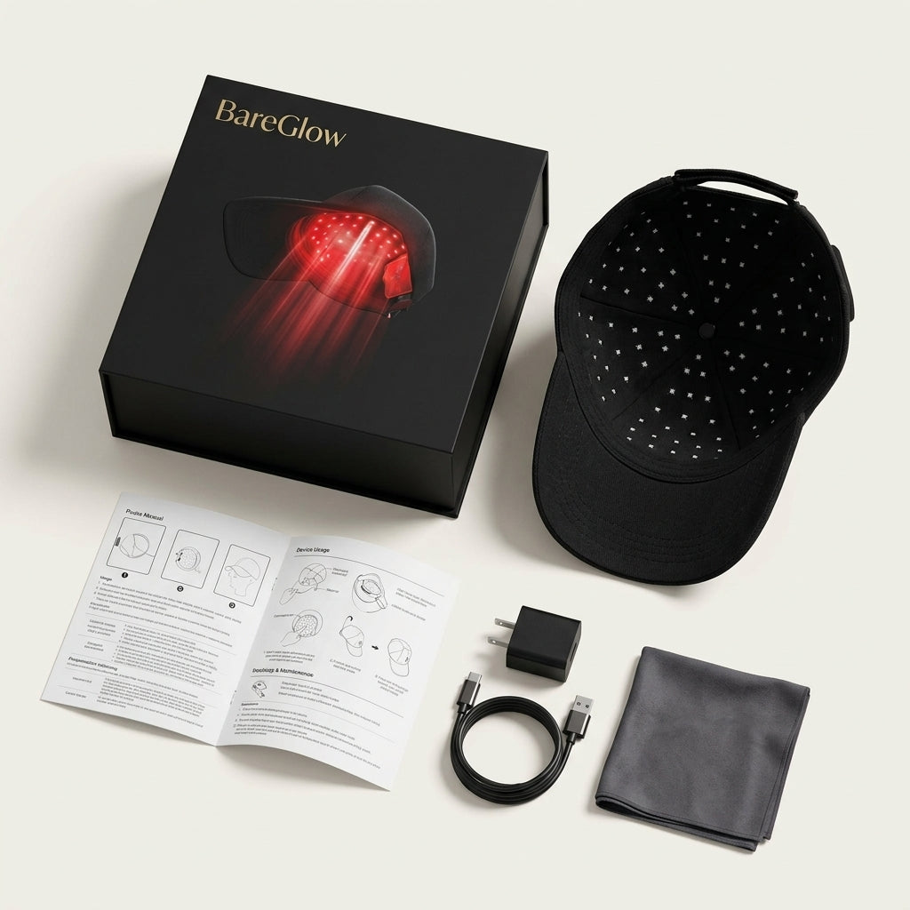Bareglow Red light cap (660 + 850 nm)